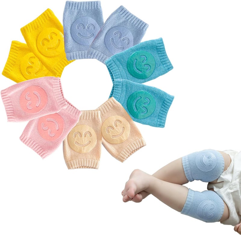 TFTSR Baby Knee Pads for Crawling (5 Pairs), Walking Protector Knee Pads For babies Toddler Kids Girls Boys 1-3 - Image 1